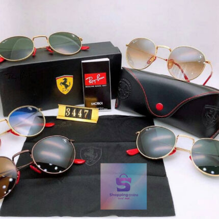 عینک آفتابی فراری (Ferrari) شیشه سنگ دایموند برند RAY BAN